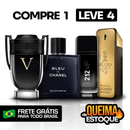 4 Perfumes Masculinos Importados (100ml) - 1 Million | 212 | Invictus | BLEU (3 Anos Loja Castle)